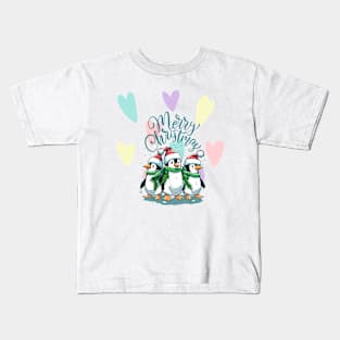 Retro Christmas Vibes Kids T-Shirt